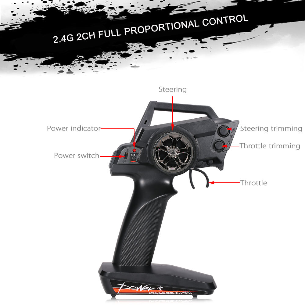 Wltoys 10428-B2 RC Car - 2.4G 4WD Rock Crawler RTR Toys