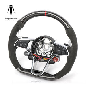 Convient pour audi TT R8 MK3 TTRS TTS <span class=keywords><strong>MK2</strong></span> R8 S3 <span class=keywords><strong>S4</strong></span> S5 S6 S7 RS3 RS4 RS5 RS6 RS7 A3 A5 A6 volant de voiture OEM en fibre de carbone d'origine - Product Image 2