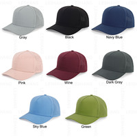 Gorras de Béisbol al Por Mayor con Logo Bordado Personalizado, de Poliéster con 5 Paneles, Estilo Camionero, Impermeables, de Secado Rápido para Correr, con Perforaciones Cortadas con Láser