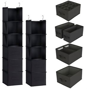 Organizador de Ropa Plegable Colgante de Gran Capacidad, Multicapa, Antipolvo, de Tela No Tejida, Lavable, Estilo Americano - Product Image 2