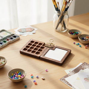 15 شبكة صندوق طلاء محمول للسفر بألوان مائية مع صبغة 24 لونًا - Product Image 1