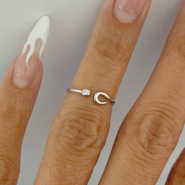 Bague D'Orteil Argent Sterling 925 Filigrane Style Bali - Réglable