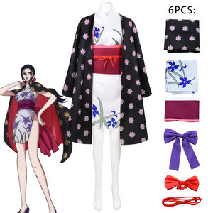 Disfraz de <span class=keywords><strong>Cosplay</strong></span> de <span class=keywords><strong>One</strong></span> <span class=keywords><strong>Piece</strong></span>, Arco de la Isla de Kaido, Kimono de Robin para Mujer, Material de Poliéster, Disponible, Traje de Anime 2D de <span class=keywords><strong>Nami</strong></span> y Robin - Product Image 2