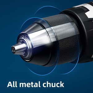 Taladro Inalámbrico de 18V, Atornillador de Litio sin Escobillas GSR18V-65, Reversible, Dos Velocidades, Batería de 2.0Ah, 250Nm de Torque, Mandril de 13mm - Product Image 3