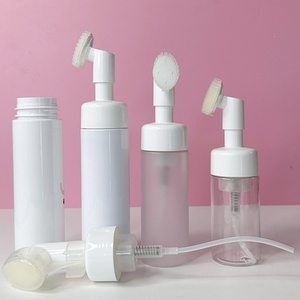 Empty Facial Foaming White Foam Cleanser <b>Bottles</b> <b>Pump</b> Foam <b>Bottle</b> and Lash <b>Bottle</b> Soap and Brush - Product Image 2