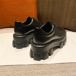 Qlfashion nền tảng Giày liu wen tăng chiều cao nhỏ da Womens 2025 mùa xuân Phong Cách Anh bằng sáng chế loafers918 - Product Image 3