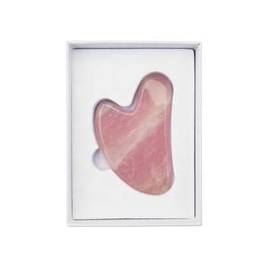 روز كوارتز جواشا تدليك الوجه على شكل قلب حجر اليشم الوردي Gua Sha - Product Image 1