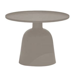 Mesa Auxiliar Redonda Multicolor con Base de <span class=keywords><strong>Campana</strong></span>, Mesa de Patio con Estructura Metálica para Jardín o Cafetería - Product Image 3