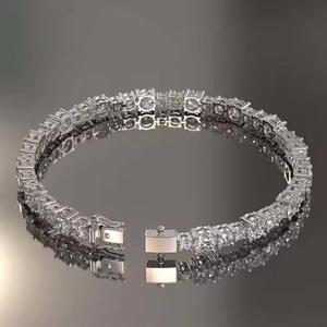 Pretty Round Cut Elegant Diamond inspired Twist Moissanite <b>Bracelet</b> and Bangle Accessory For Wife - Product Image 2