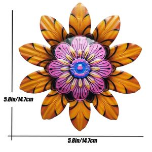 Fer Artisanat Métal Fleur <span class=keywords><strong>D</strong></span>écorations Murales <span class=keywords><strong>D</strong></span>'<span class=keywords><strong>été</strong></span> Fleur Sculpture Art Artisanat pour La Maison Salle De Bains <span class=keywords><strong>Cuisine</strong></span> Chambre Salon Jardin - Product Image 6