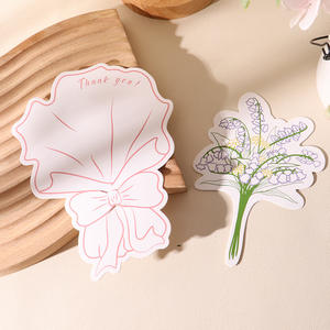 Kreativer Blumen-Geschenkstrauß Hochwertige Kleine Grußkarten Geburtstagskarte Segenswünsche Handgeschriebene Dankeskarte - Product Image 6