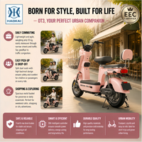 Moped électrique pas cher 48V 350W, scooter compact et agile pour les trajets quotidiens des adultes