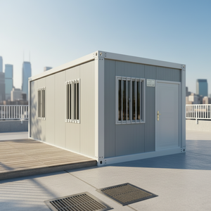 Casa Contenedor Plegable de Acero con Panel Sándwich Transpirable de 20 pies, para Vivienda Moderna, Hotel, Jardín, Oficina, Venta al Por Mayor - Product Image 6