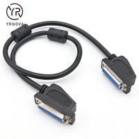 D-Sub Câble femelle à angle droit DB25 femelle Isolation en PVC Profil bas Application informatique Compatible DB44 Connecteur à angle droit