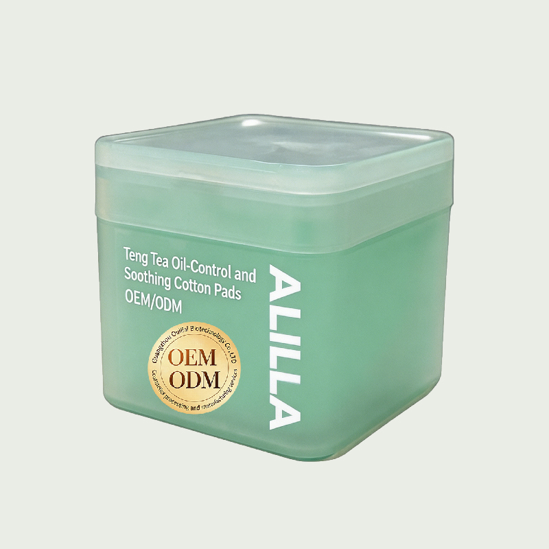 Vine Tea Oil Control Soothing Facial Wet Wipes Skin Care Pre-moistened Cleansing Pads OEM ODM Wet Cotton Pads