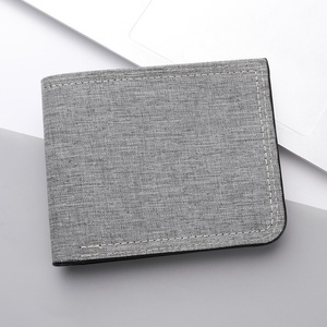 Women's Minimalist <b>Small</b> Canvas <b>Wallet</b> Cute Slim Purses - Product Image 3