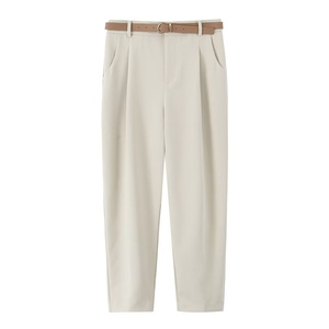 Nuovi <span class=keywords><strong>Pantaloni</strong></span> Casual da Donna Primavera 2026, Vita Media, in Poliestere, Eleganti e alla Moda <span class=keywords><strong>con</strong></span> <span class=keywords><strong>Cintura</strong></span>, Gamba Dritta - Product Image 6