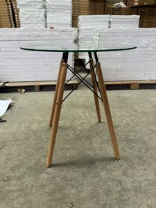 Juego de comedor familiar de <span class=keywords><strong>alta</strong></span> calidad <span class=keywords><strong>Mesa</strong></span> de comedor redonda de vidrio moderna Se puede utilizar en hoteles, restaurantes, - Product Image 5