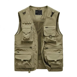 핫 세일 남성 야외 낚시 등산 사진 조끼 코트 빠른 건조 조끼 남성 야외 재킷 - Product Image 1