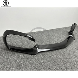 R Style <b>Gloss</b> Carbon Fiber Front Bumper <b>Lip</b> for Benz AMG GT GTS 2017-2019 New - Product Image 4