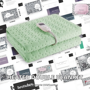 Manta Eléctrica Doble con Función PTC, Calentador Doméstico con Protección contra Sobrecalentamiento, Instalación Portátil para Uso en Dormitorios - Product Image 2