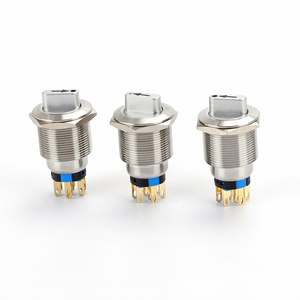 2 hoặc 3 vị trí chuyển đổi Key Selector no + NC LED pushbutton chuyển đổi - Product Image 4