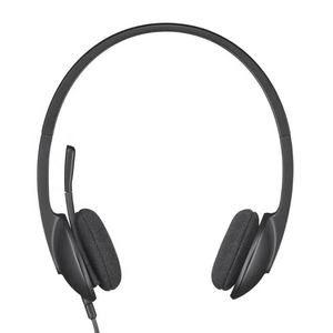 Casque d'écoute USB pour ordinateur Logitech H340 d'origine avec microphone antibruit et bandeau rembourré - Product Image 1