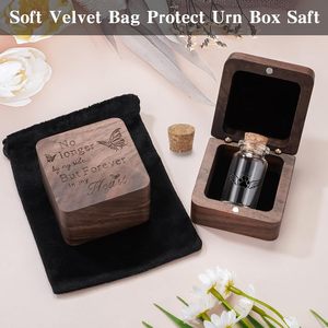 โกศแก้วขนาดเล็กแบบกำหนดเองสำหรับใส่เถ้ากระดูกสัตว์เลี้ยงขนาดเล็ก สุนัข แมว ของที่ระลึก ภาชนะเก็บอัฐิพร้อมฝาปิด - Product Image 6