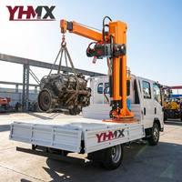 Grue de camionnette robuste de 1,5T de capacité, hauteur de levage maximale de 3,4m, télécommande sans fil, type Rattien