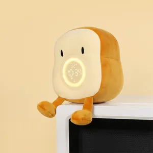 Corn Cute Timer with Clock and Night Light, Mini Toaster Shape