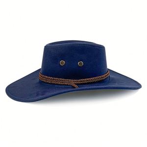 Chapeau de cowboy vintage en feutre de laine australienne de haute qualité, personnalisable, style camouflage old school, vente en gros, collection 2025 - Product Image 4