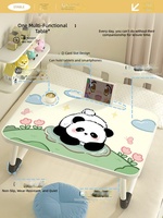 Support de tasse pliable et réglable Panda Coquin, réglage multi-angles, en panneau de fibres de densité moyenne, pour chevet et maison