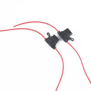Car Fuses holder Waterproof Power Socket Small Blade Type inline Fuse Holders 10A 15A 20A 30A Fuse Auto Cable16AWG relay harness