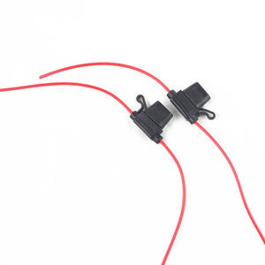 Porte-fusibles de voiture étanche, prise de courant, type lame petite, porte-fusibles en ligne, fusibles 10A 15A 20A 30A, câble automobile 16AWG, faisceau de relais - Product Image 1