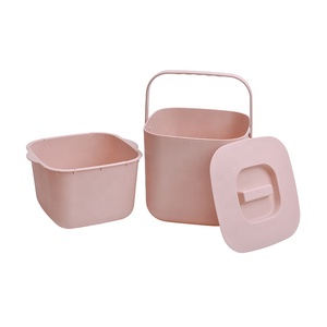 4L Small Premium <strong>Dual</strong> Layer Plastic Standard <strong>Kitchen</strong> Waste <strong>Bin</strong> Countertop Compost <strong>Bin</strong> for <strong>Kitchen</strong> Countertop Dullrout Compost - Product Image 5