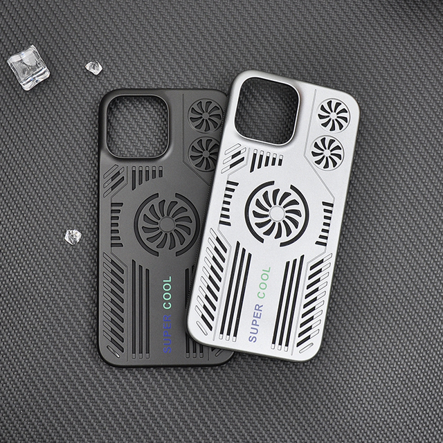 New Game Enthusiast Shockproof Magnetic Cooling Phone Case for iPhone 13 14 Pro Max Heat Dissipation Live Phone Cover