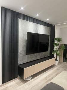 Panneaux muraux acoustiques modernes en placage de bois à lattes, insonorisants, écologiques, réduction du bruit de 80 %, pour maison, bureau, cinéma 3D - Product Image 6