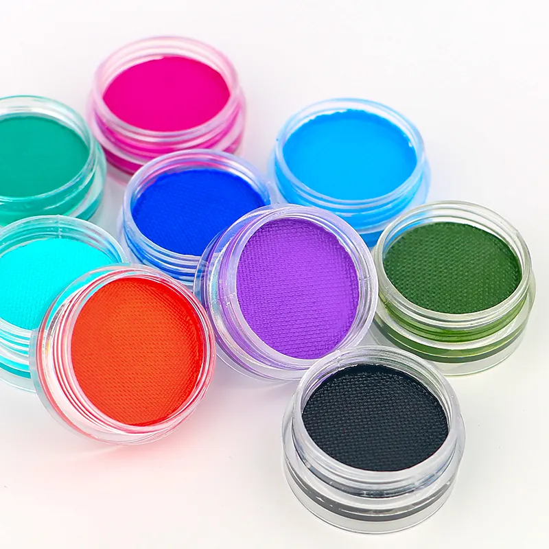 Maquillage UV vif d'usine 5g mat 21 couleurs brillent dans l'obscurité eye-liner d'encre rétro de marque privée eye-liner activé à base d'eau végétalien