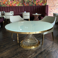 Ventes chaudes, table en acier inoxydable de luxe durable et bon marché pour la location d'événements
