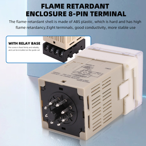 DH48S-S كرر دورة الوقت تأخير التتابع/24v الموقت relawith المقبس (AC 220V 110V 380V 36V DC / AC 24V 12V )0.01S - 99H 99M 8 دبابيس - Product Image 5