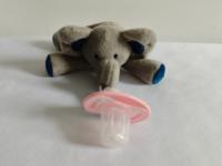 Sucette porte-jouet en peluche coloré girafe tigre chien éléphant Silicone de qualité alimentaire Standard infantile sucette jouet