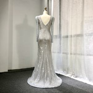 Gaun Malam Putri Duyung Manik-manik Wanita Gaun Malam Elegan Gaun Pesta <span class=keywords><strong>Prom</strong></span> Payet - Product Image 6