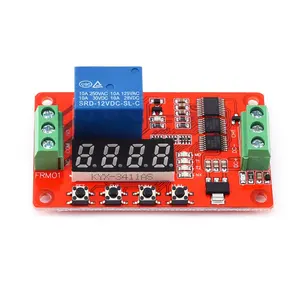 Relé de autobloqueo multifunción FRM01, módulo de temporizador de retardo de ciclo PLC, módulo de automatización del hogar, 5V, 12V y 24V de CC