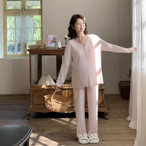 <span class=keywords><strong>Pijamas</strong></span> de Algodón al por Mayor/OEM para Mujeres Embarazadas, Período de <span class=keywords><strong>Lactancia</strong></span>, Parto, Ropa de Maternidad para Primavera <span class=keywords><strong>y</strong></span> Verano - Product Image 4