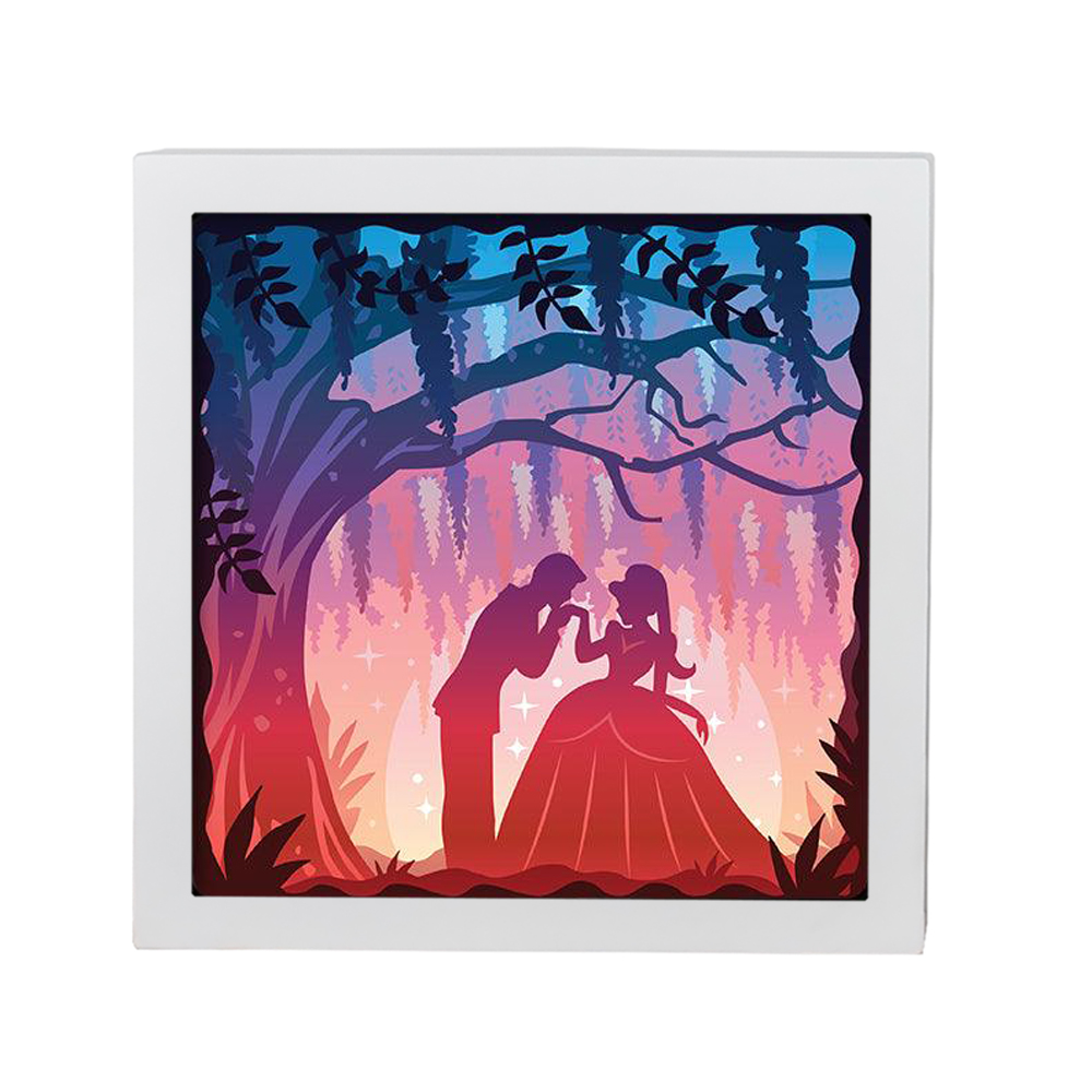 Искусственная Глициния, свадебные сувениры, коробка теней, рамка, фотобумага, вырезанная световая коробка, 3D ночник для свадебного декора