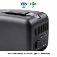 Station d'alimentation portable 500W 1000Wh avec batterie LiFePO4, générateur solaire pour le camping, l'extérieur, la maison, l'alimentation de secours en cas d'urgence