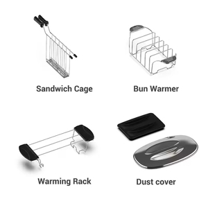 เครื่องปิ้งขนมปังอเนกประสงค์ 110V/220V สำหรับขนมปังแซนวิชและฮอทดอก - Product Image 4