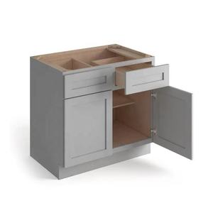 Usine Direct Style américain cadre moderne armoire en bois massif L en forme de <span class=keywords><strong>Cuisine</strong></span> modulaire conçoit Meuble <span class=keywords><strong>Petite</strong></span> <span class=keywords><strong>Cuisine</strong></span> - Product Image 3