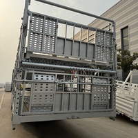 Semi-remorque chinoise à 3 essieux, 60 tonnes, avec clôture, pour le transport de marchandises, d'entrepôt, de bétail/vaches/porcs/volailles, à vendre