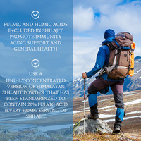 Precio al por mayor Shilajit cápsulas 2000mg fuerza Shilajit extracto suplemento promueve la inmunidad envejecimiento 120 tapas